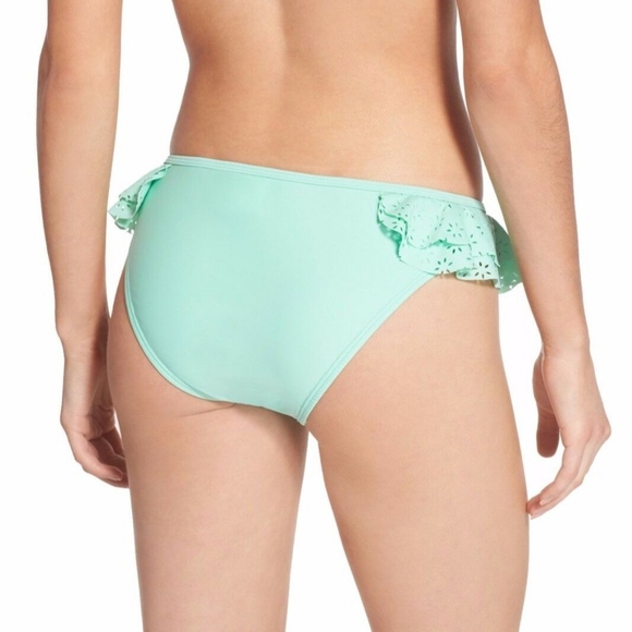 NWT BP‎ Ruffle Side Bikini Bottoms in Teal Sky [sz XS ] - Picture 3 of 3